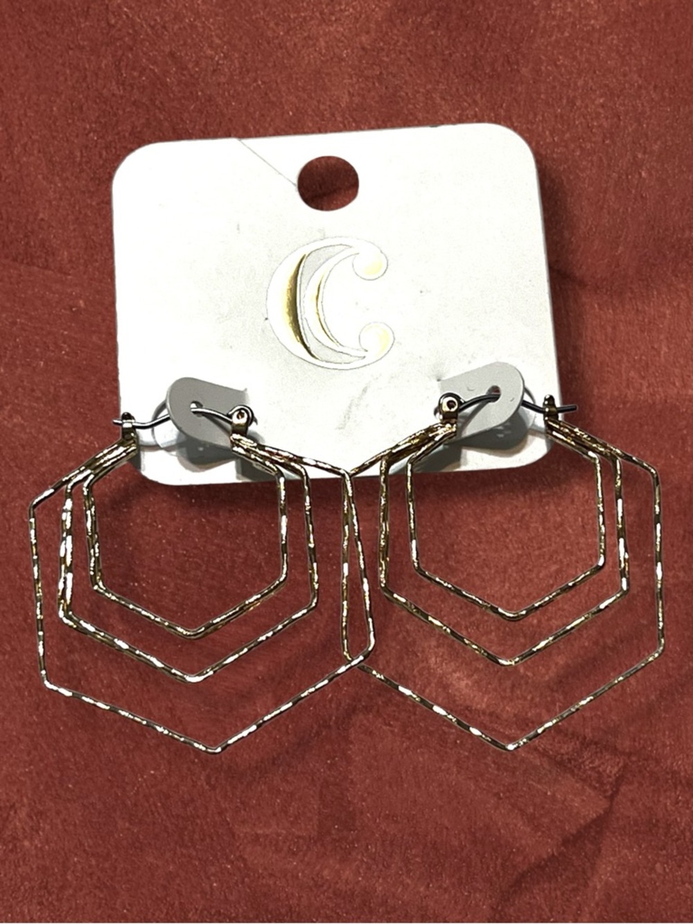 Gold Multi-Layer Geometric Hoop Earrings - Women Jewelry